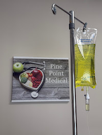 IV Nutrition Therapy IV nutrition therapy bag at Pine Point Medical delivering essential vitamins and nutrients for wellness and recovery