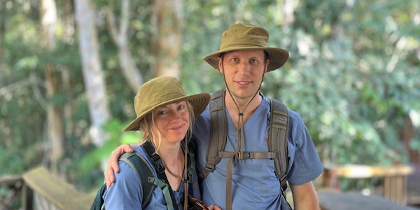 Dr. Doug MacQueen and Tess MacQueen, founders of Pine Point Medical, with global health experience preparing travelers and caring for remote communities abroad