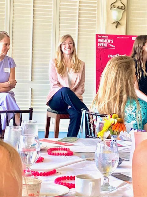 Tess MacQueen, MS, PA-C at the Kelly’s Choice Women’s Event in Skaneateles, NY